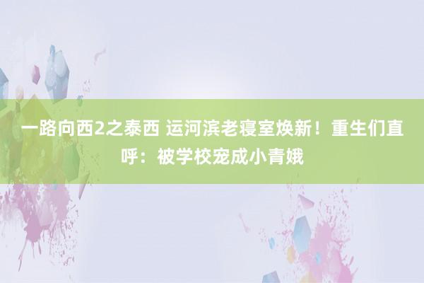 一路向西2之泰西 运河滨老寝室焕新！重生们直呼：被学校宠成小青娥