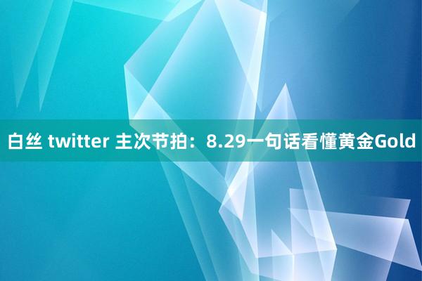 白丝 twitter 主次节拍：8.29一句话看懂黄金Gold