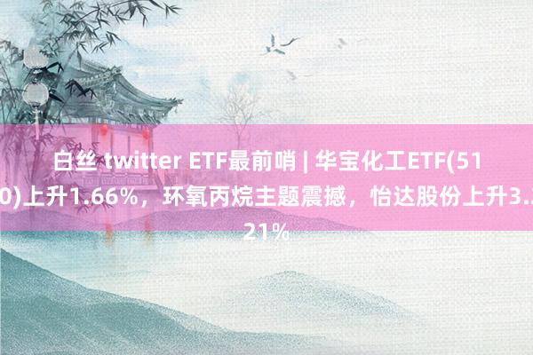 白丝 twitter ETF最前哨 | 华宝化工ETF(516020)上升1.66%，环氧丙烷主题震撼，怡达股份上升3.21%