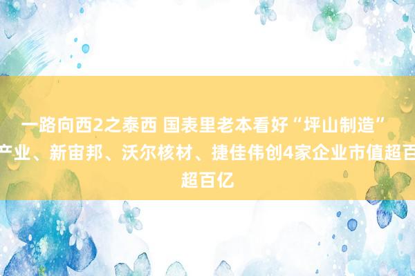 一路向西2之泰西 国表里老本看好“坪山制造” 新产业、新宙邦、沃尔核材、捷佳伟创4家企业市值超百亿