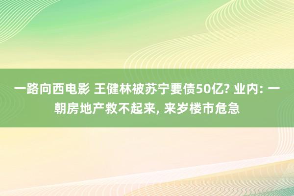 一路向西电影 王健林被苏宁要债50亿? 业内: 一朝房地产救不起来， 来岁楼市危急