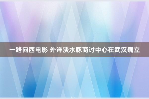 一路向西电影 外洋淡水豚商讨中心在武汉确立