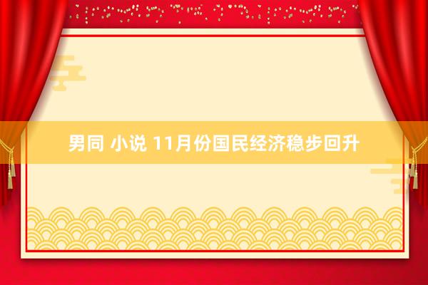 男同 小说 11月份国民经济稳步回升